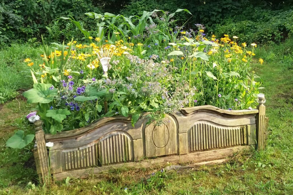 individuell Bettgestaltung im Garten